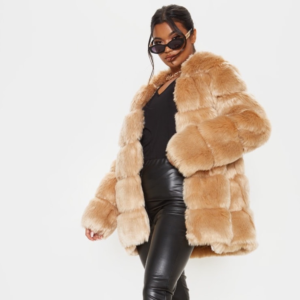 Faux Fur Bubble Coat